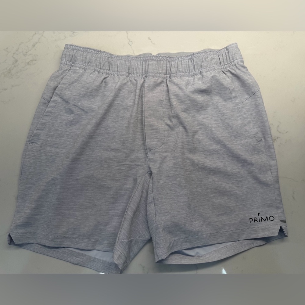 Men’s Gray Primo Golf Active Shorts w Liner - Men S